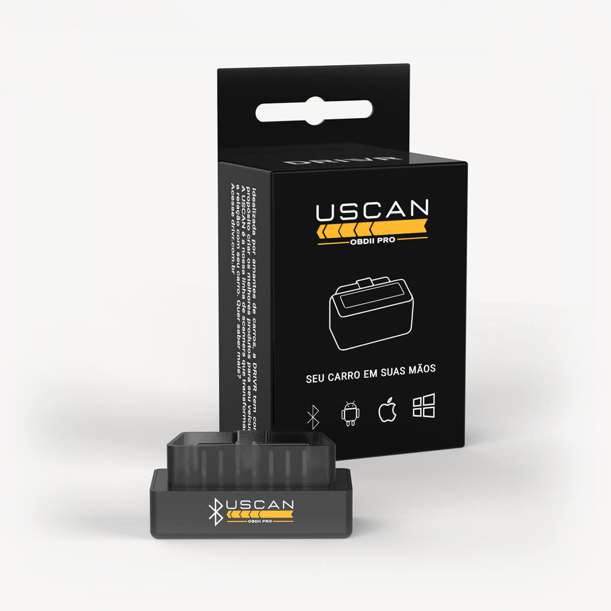 Mini Scanner de Diagnóstico Automotivo USCAN OBD2 PRO ELM327 – DRIVR