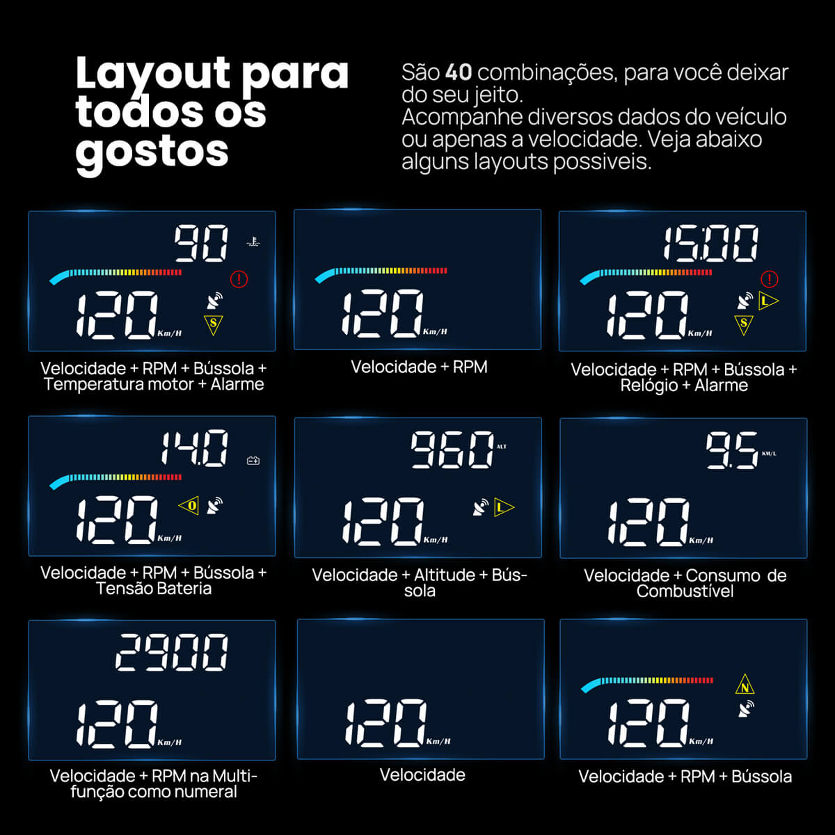 Head Up Display 4"