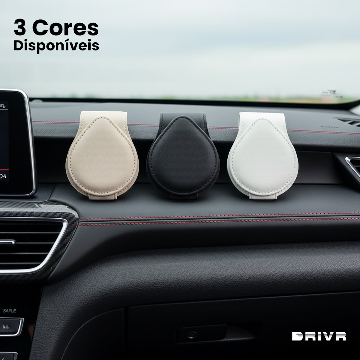 Porta Óculos Magnético Couro