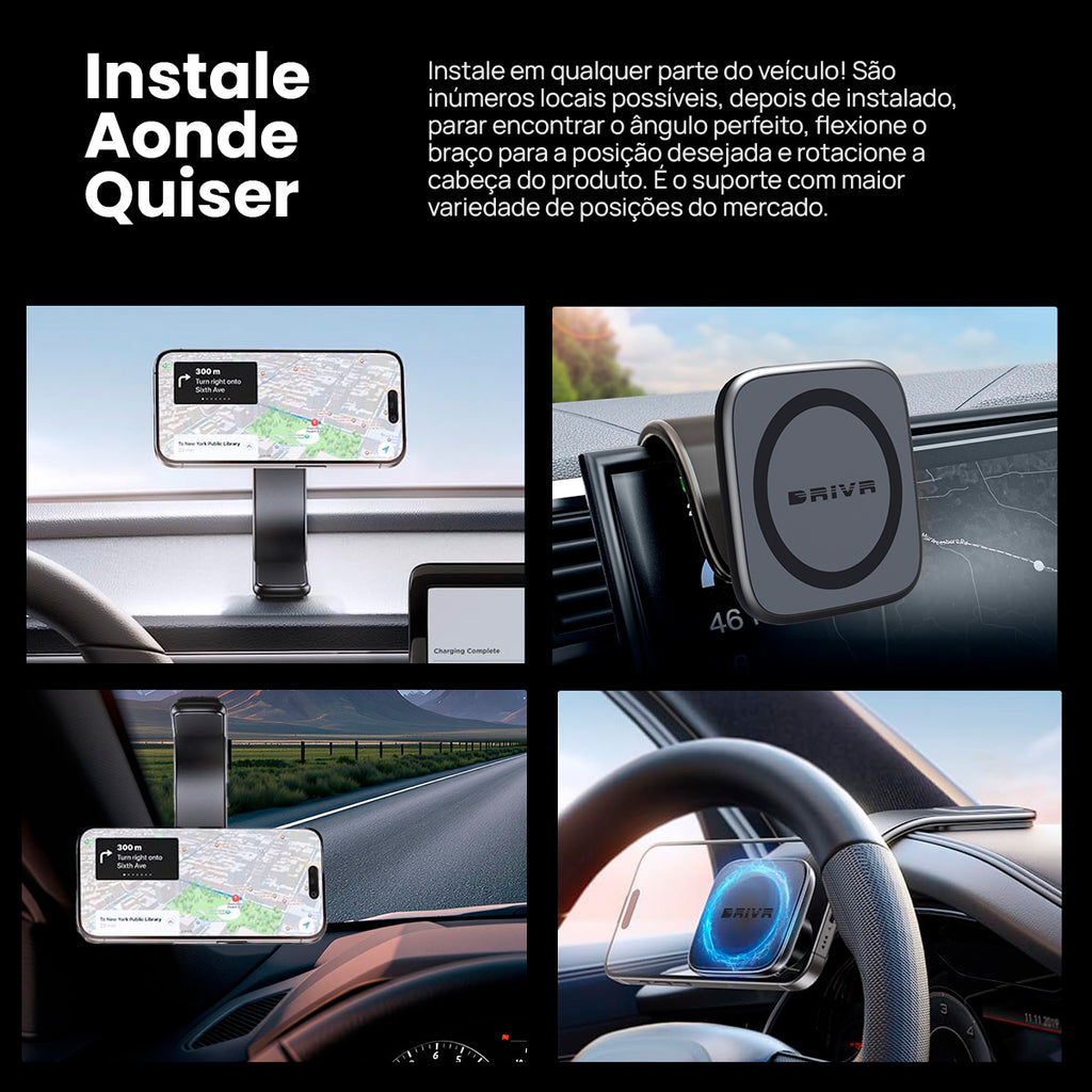 Suporte de Telefone Magnético 720º PRO