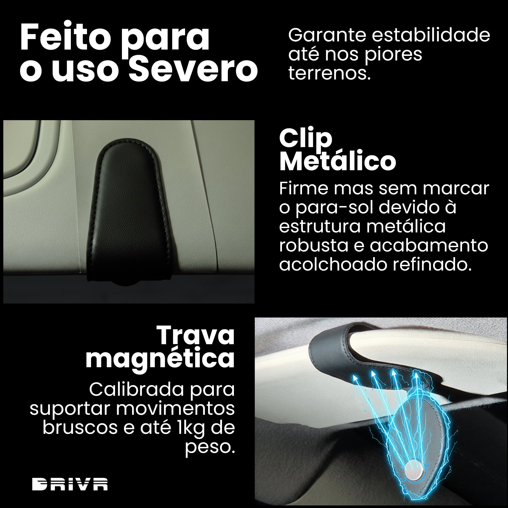 Porta Óculos Magnético Couro