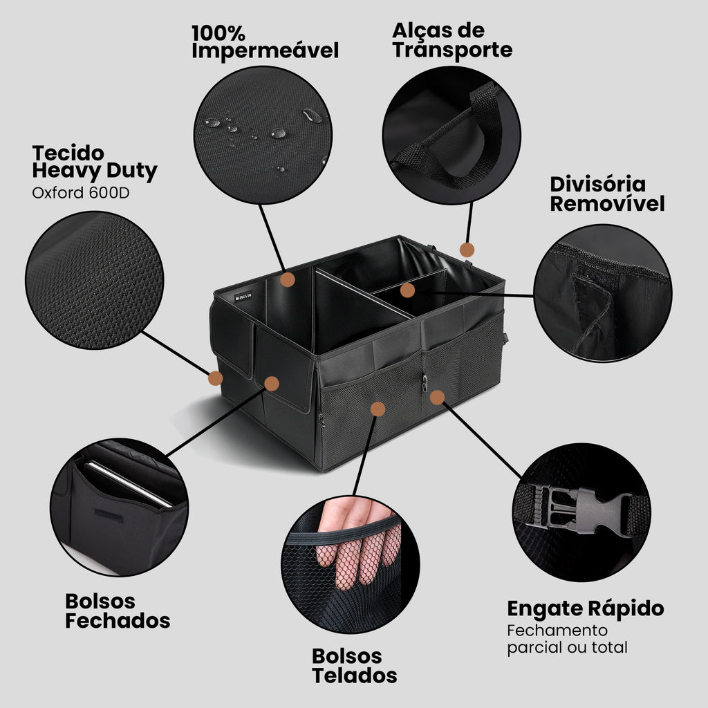 Organizador de Porta-Malas 50L
