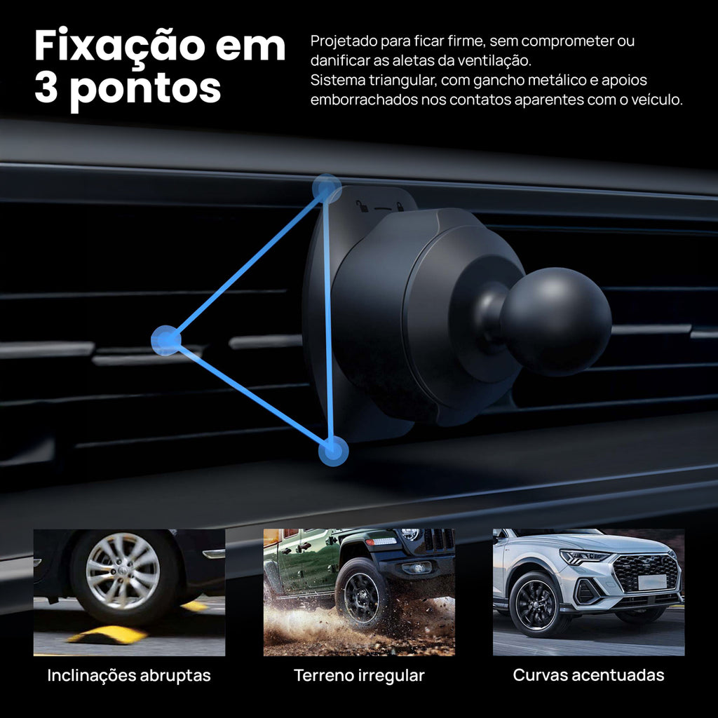 Suporte de Telefone Magnético 2 em 1