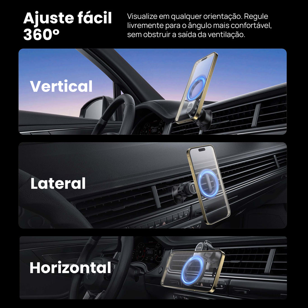 Suporte de Telefone Magnético 2 em 1