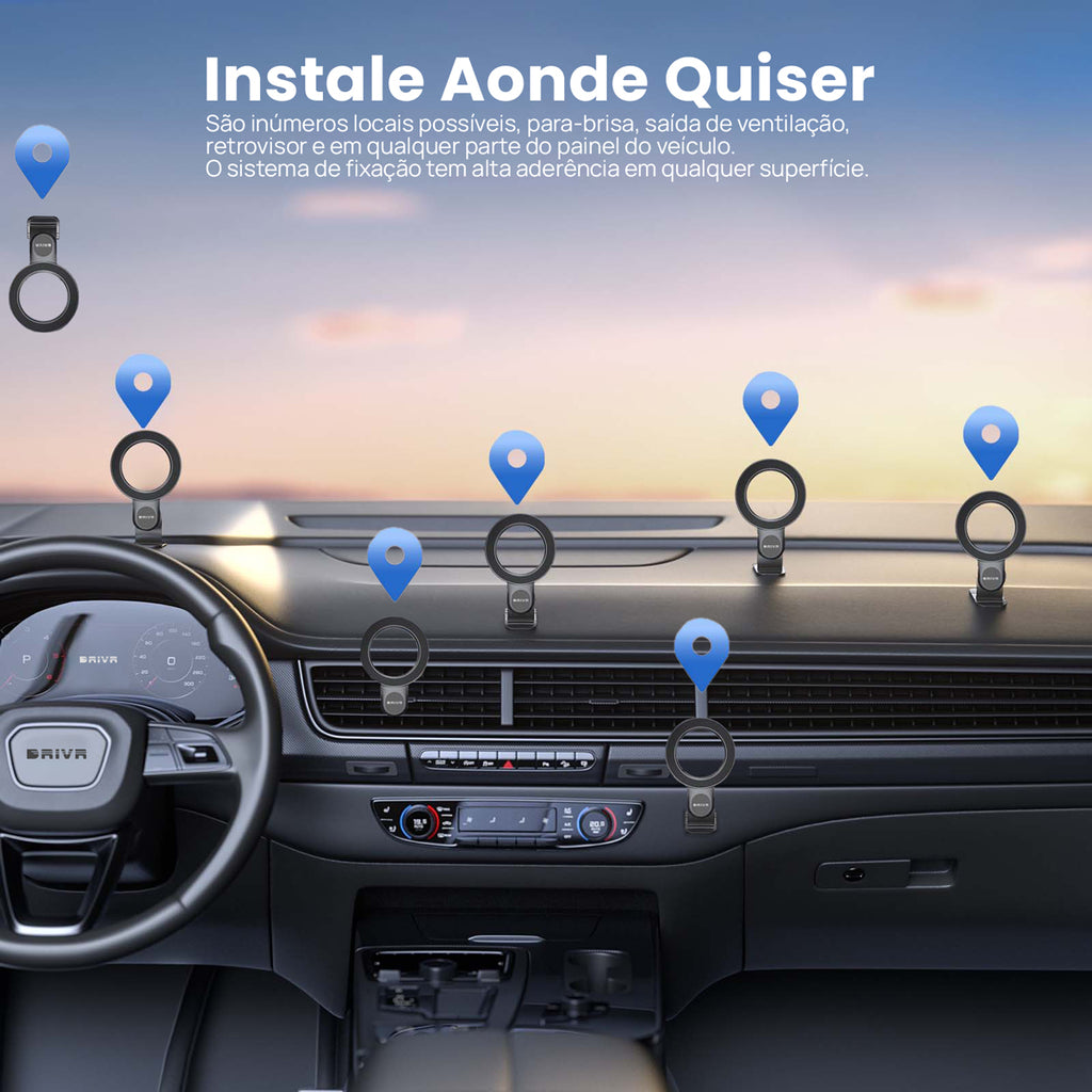 Suporte de Telefone Magnético 2 em 1