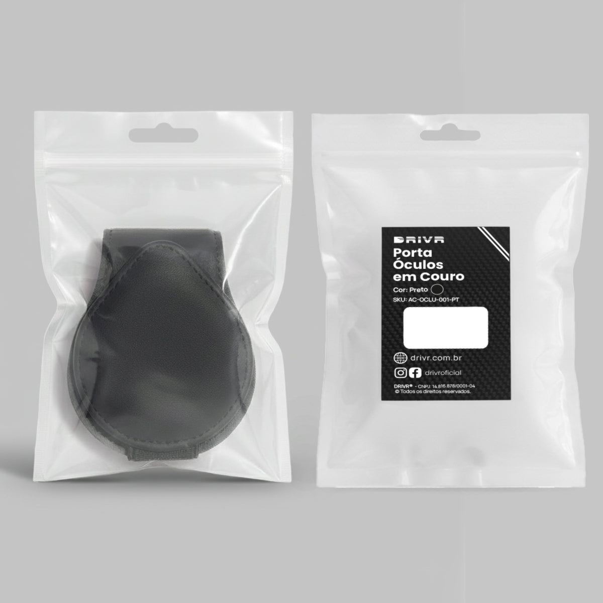 Porta Óculos Magnético Couro